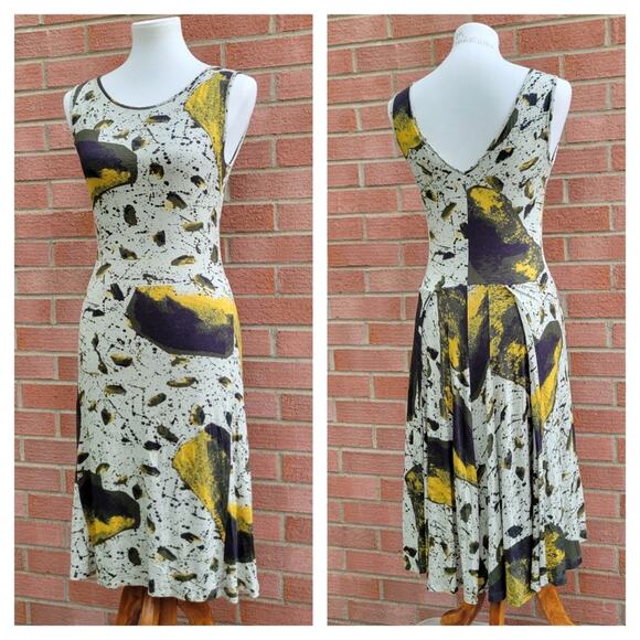 Isabel De Pedro Art to Wear Abstract Woven Sleveless Dress - Picture 1 of 9